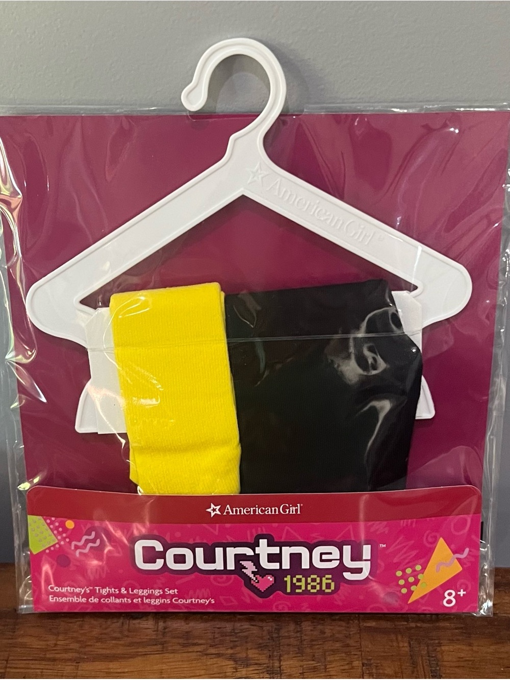 American Girl Courtney 1986 Yellow & Black Tights and Leggings